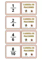 Vista previa - Juegos / Gamificación - Juego de mesa - Carrera de fracciones - página 3