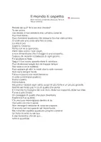 anteprima - Altro tipo di materiale - attività albo Il mondo aspetta te (Terre di mezzo) - Pagina di copertina
