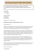 Vorschau - Arbeitsblätter - Das Bewerbungsanschreiben überarbeiten (inkl. Lösung) - Deckblatt