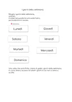 anteprima - Esercizi - I giorni della settimana: esercitiamoci! - Pagina di copertina