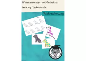 Vorschau - Spiele - Wahrnehmungsförderung und Gedächtnistraining: Fleckenhunde - Deckblatt