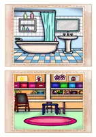 anteprima - Flashcard - English / Deutsch/ DaZ - Parts of a house / rooms - im Haus - Flashcards - Bildkarten - Pagina 3