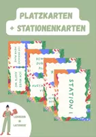 Vorschau - Stationenlernen - Platzkarten + Stationenkarten - Deckblatt