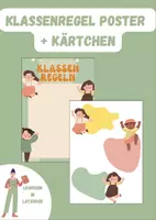 Vorschau - Poster - Klassenregel poster / Kärtchen zum Aufhängen - Deckblatt