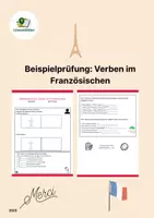 Vorschau - Arbeitsblätter - Französisch: Unregelmäßige Verben Präsens & Passé Composé - Deckblatt