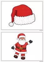 Vorschau - Spiele - 34 Bildkarten / Wortkarten Weihnachten mit/ohne Silbenschrift - Seite 1