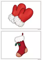 Vorschau - Spiele - 34 Bildkarten / Wortkarten Weihnachten mit/ohne Silbenschrift - Seite 2