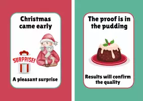 Προεπισκόπηση - Flashcards - Christmas Idioms ESL – Flashcards - Σελίδα 1