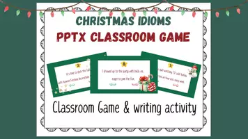 Προεπισκόπηση - Φύλλα εργασίας - Christmas Idioms ESL – Interactive Game - Εξώφυλλο