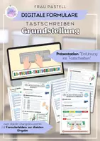 Vorschau - Arbeitsblätter - Tastschreiben - interaktive docx Dokumente - Grundstellung - Deckblatt