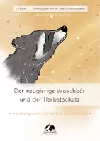 Vorschau - Stationenlernen - Herbst Rätselgeschichte der Herbstschatz 1. Klasse (ss) - Deckblatt