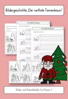 Vorschau - Arbeitsblätter - Wichtel-Bildergeschichte "Der verflixte Tannenbaum" - Seite 1