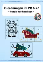 Vorschau - Arbeitsblätter - Zuordnungen im ZR bis 6 - Puzzle - Weihnachten - Deckblatt