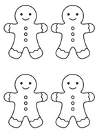 Vorschau - Mal- und Bastelvorlagen - Lebkuchenmännchen basteln – Schreibanlass und Bastelvorlage für die Grundschule - Seite 3