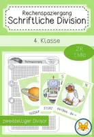Vorschau - Arbeitsblätter - Rechenspaziergang - schriftliche Division im ZR 1 Mio. mit zweistelligem Divisor zum Thema Weltraum - Deckblatt