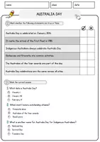 Vorschau - Arbeitsblätter - Australia Day Englisch Arbeitsblatt Events and Celebrations Reading Comprehension - Seite 2