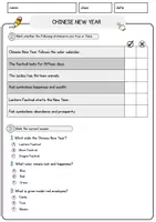 Vorschau - Arbeitsblätter - Chinese New Year Englisch Arbeitsblatt Events and Celebrations Reading Comprehension - Seite 2