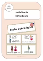 Vorschau - Stationenlernen - Bundle: Individuelle Schreibziele Klasse 1-4 - Deckblatt