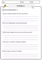 Vorschau - Arbeitsblätter - Coachella Englisch Arbeitsblatt Events and Celebrations Reading Comprehension - Seite 3
