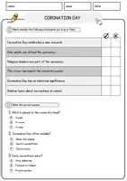 Vorschau - Arbeitsblätter - Coronation Day Englisch Arbeitsblatt Events and Celebrations Reading Comprehension - Seite 2
