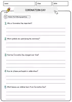 Vorschau - Arbeitsblätter - Coronation Day Englisch Arbeitsblatt Events and Celebrations Reading Comprehension - Seite 3
