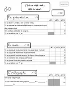 Aperçu - Feuilles d'exercices - Savoir écrire - Grilles de relecture et évaluation - Page 2
