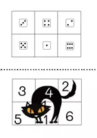 Vorschau - Arbeitsblätter - Zuordnungen im ZR bis 6 - Puzzle - Halloween - Seite 2