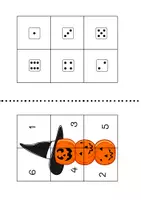 Vorschau - Arbeitsblätter - Zuordnungen im ZR bis 6 - Puzzle - Halloween - Seite 3