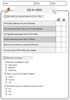 Vorschau - Arbeitsblätter - Eid al-Adha Englisch Arbeitsblatt Events and Celebrations Reading Comprehension - Seite 2