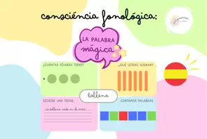 Vista previa - Juegos / Gamificación - CONCIENCIA FONOLÓGICA: LA PALABRA MÁGICA - Portada