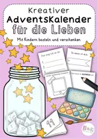 Vorschau - Mal- und Bastelvorlagen - Kreativer DIY Adventskalender zum Verschenken - Deckblatt