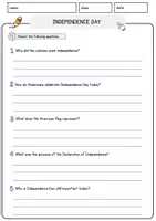 Vorschau - Arbeitsblätter - Independence Day Englisch Arbeitsblatt Events and Celebrations Reading Comprehension - Seite 3
