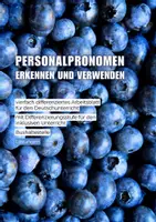 Vorschau - Arbeitsblätter - Personalpronomen erkennen und verwenden (vierfach differenziert) - Deckblatt
