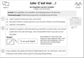 Vorschau - Spiele - Loto - erste Dialoge spielerisch festigen - Seite 1