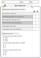 Vorschau - Arbeitsblätter - New Year_s Day Englisch Arbeitsblatt Events and Celebrations Reading Comprehension - Seite 2
