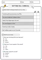 Vorschau - Arbeitsblätter - Notting Hill Carnival Englisch Arbeitsblatt Events and Celebrations Reading Comprehension - Seite 2