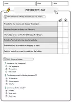Vorschau - Arbeitsblätter - Presidents_ Day Englisch Arbeitsblatt Events and Celebrations Reading Comprehension - Seite 2