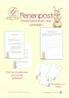 Vorschau - Arbeitsblätter - Ferienpost zu Ostern - Seite 1