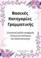 Προεπισκόπηση - Φύλλα εργασίας - 🌼Βασικές Γραμματικές Κατηγορίες🌼 - Εξώφυλλο
