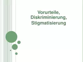 Vorschau - Präsentationen/Tafelbilder - Vorurteile, Diskriminierung & Stigmatisierung - Seite 1