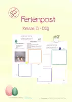 Vorschau - Arbeitsblätter - Ferienpost: Kleines Kresse DIY - Kresse-Eier selber machen - Deckblatt