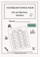 Vorschau - Arbeitsblätter - KOSTENLOS: Regelmäßige Verben konjugieren – Probe (Präsens, Deutsch 2./3. Klasse) FREEBIE - Seite 1