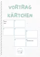 Vorschau - Fördermaterial/Inklusion - Vortrags-Kärtchen für eine klare und sichere Präsentation - Deckblatt