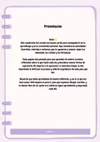 Vista previa - Hojas de trabajo - Diario de educación socioemocional: "Paz y alegria" (bitácora de sentimientos e inclusión) - página 1
