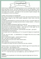 Vorschau - Arbeitsblätter - Der innere Monolog - Deckblatt