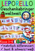 Vorschau - Mal- und Bastelvorlagen - Geschenkebringer weltweit Klasse 3-6 FALTHEFT (Weihnachten in anderen Ländern) - Deckblatt