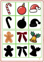 Vista previa - Tarjetas / Manipulativos - ASOCIACION FIGURA-SOMBRA NAVIDAD - página 1