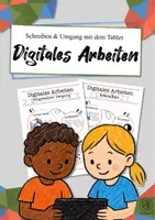 Vorschau - Poster - Digitales Arbeiten mit dem Tablet: Umgang und Schreiben (Poster) - Deckblatt