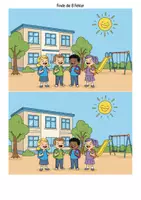 Vorschau - Spiele - Finde die Fehler auf dem Schulhof - Seite 1