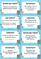 Vorschau - Quiz - Elektronische Musik - 24 Quizkarten | Musik & Klangproduktion | Deutsch - Seite 2
